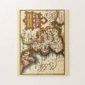 ランカシャー郡イングランド古古古美術家の地図 ジグソーパズル (縦)