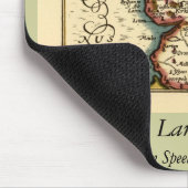 ランカシャー郡イングランド古古古美術家の地図 マウスパッド (コーナー)