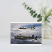 ランカスターとバルカンXH558 ポストカード (スタンド正面)