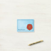 ランカスターのレッドローズ ポストイット (デスク上)