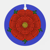 ランカスターのレッドローズ メタルオーナメント (裏面)