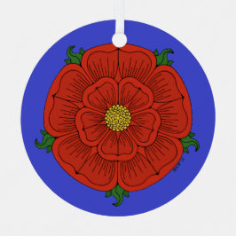 ランカスターのレッドローズ メタルオーナメント