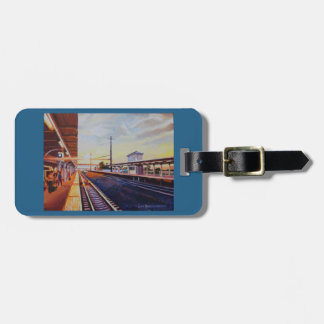 ランカスターの列車Stの荷物の財布かキーホルダーのラベル ラゲッジタグ