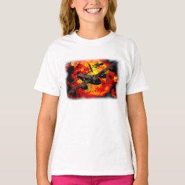 ランカスターの爆撃機の爆撃操業 Tシャツ