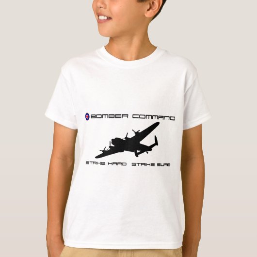 ランカスターの爆撃機-爆撃機命令 Tシャツ (正面)