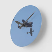 ランカスターの短気者のハリケーン ラウンド壁時計 (傾斜)