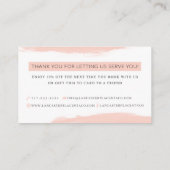 ランカスターの胎盤は感謝していしています 名刺 (裏面)