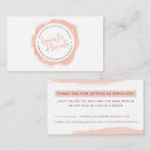 ランカスターの胎盤は感謝していしています 名刺 (正面/裏面)