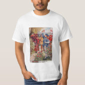 ランカスターの赤いバラ及びヨークの白いバラ Tシャツ (正面)