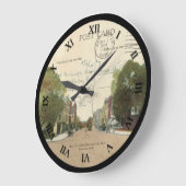ランカスターオハイオ州の郵便はがきの時計1924年 ラージ壁時計 (傾斜)