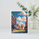 ランカスターペンシルバニアトラベルアートヴィンテージ ポストカード (スタンド正面)