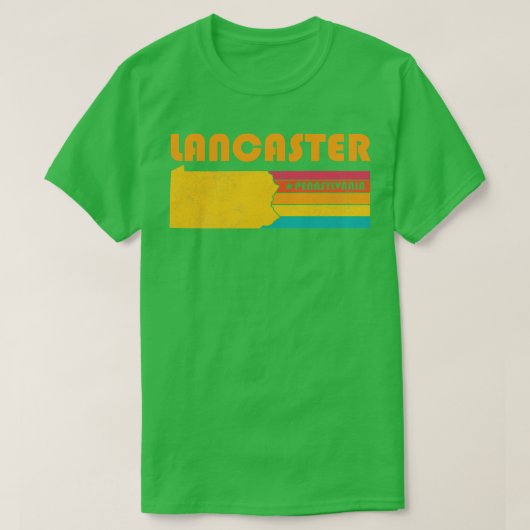 ランカスターペンシルバニアヴィンテージ動揺して土産 Tシャツ (デザイン正面)
