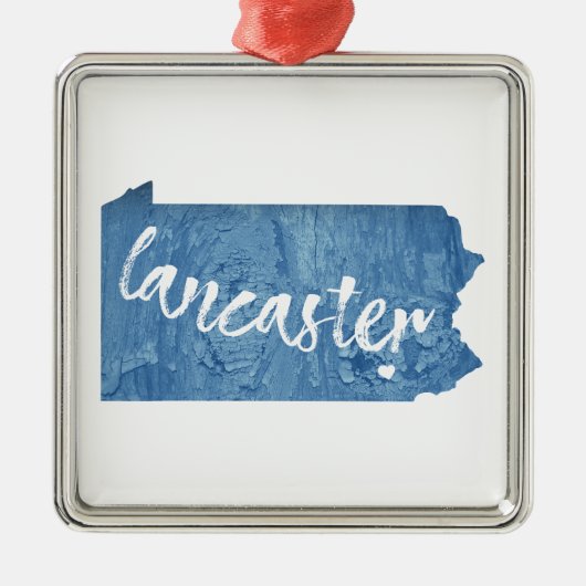 ランカスターペンシルバニア木目 メタルオーナメント (正面)
