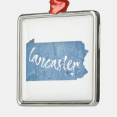 ランカスターペンシルバニア木目 メタルオーナメント (左)