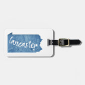 ランカスターペンシルバニア木目 ラゲッジタグ (正面横)