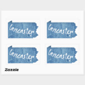 ランカスターペンシルバニア木目 長方形シール (シート)