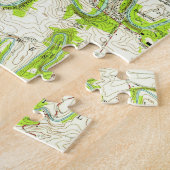 ランカスターペンシルバニア(1956年)のヴィンテージの地図 ジグソーパズル (側面)