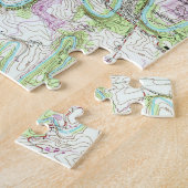 ランカスターペンシルバニア(1956年) 2のヴィンテージの地図 ジグソーパズル (側面)