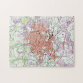 ランカスターペンシルバニア(1956年) 2のヴィンテージの地図 ジグソーパズル (横)