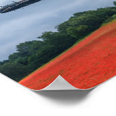 ランカスター爆撃機とホーカーハリケーン飛んでいるオーバー ポスター (角)