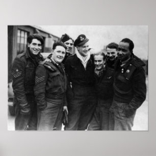 ランカスター爆撃機の乗組員 ポスター