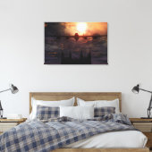 ランカスター爆撃機オーバーリンカーン大聖堂 キャンバスプリント (インサイチュ (寝室))