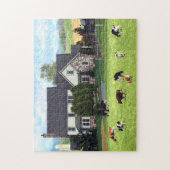 ランカスターPA – 牧草地に牛がいるファミリーファーム ジグソーパズル (縦)