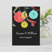 ランカラフルタン婚約招待状 招待状 (スタンド正面)