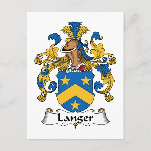 ランガー家紋 ポストカード (正面)