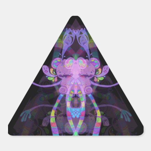 ランキートリピン 三角形シール (正面)