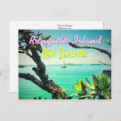 ランギトト島,ニュージーランドのはがき ポストカード (正面/裏面)