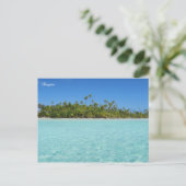 ランギロア熱帯島 ポストカード (スタンド正面)