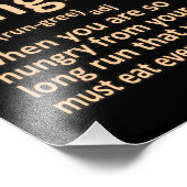 ランギー定義ハーフマラソンランナランニングーのグラ フォトプリント            (角)