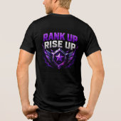 🟣 ランクアップ・ライズアップ・ゲーミング上級者 🎮 トライブレンドTシャツ (裏面)