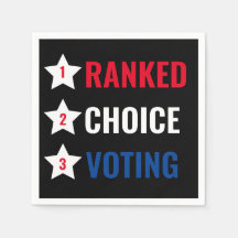 ランクチョイス投票RCVパーティーナプキン