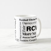 ランク付き選択投票ワード11 ozコーヒーマグ コーヒーマグカップ (正面右)
