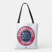 ランク付き選択投票123 トートバッグ (裏面)