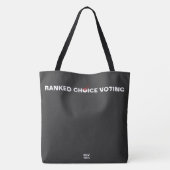ランク付き選択肢の投票（チェックマークが黒の場合） トートバッグ (裏面)