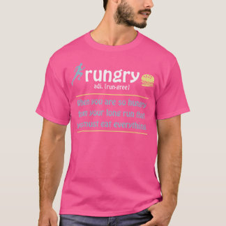 ラングデフィニションおもしろいランナーマラソン引用文ラブ Tシャツ