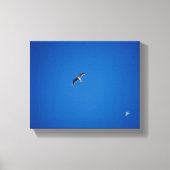 ラングリーの水辺の小さな鳥 空の写真 キャンバスプリント (正面)