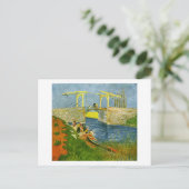 ラングロスブリッジアットアルルヴァンゴッホファインアート ポストカード (スタンド正面)