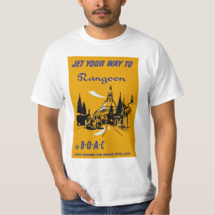 ラングーンにあなたの方法はジェット機で行きます Tシャツ