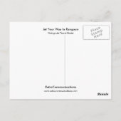 ラングーンに向かう ポストカード (裏面)