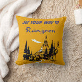 ラングーンへの道をジェット クッション (ブランケット)