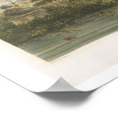 ラングーン素晴らしにあるダゴン塔の景色 ポスター (角)