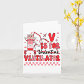 ラング・スクワッド・バレンタイン呼吸療法士Pulmono カード (黄色い花)