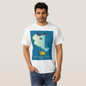 ランゲル・セントイライアス アラスカ地図 Tシャツ (正面フル)
