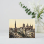 ランゲンマーケット&コートハウス,ダンツィヒ,ウェストプルシ ポストカード (スタンド正面)