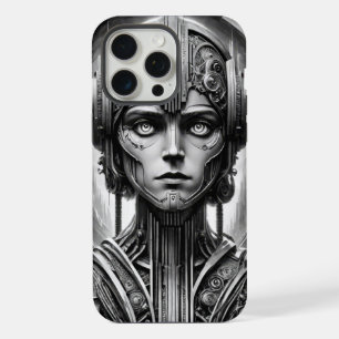 ランゲージ・メトロポリスへのオマージュ。レトロフューチャーな女性 - iPhone 15 PRO MAXケース