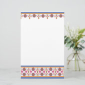 ランゴかわいらしリフローラ縁ど文具 便箋 (スタンド正面)